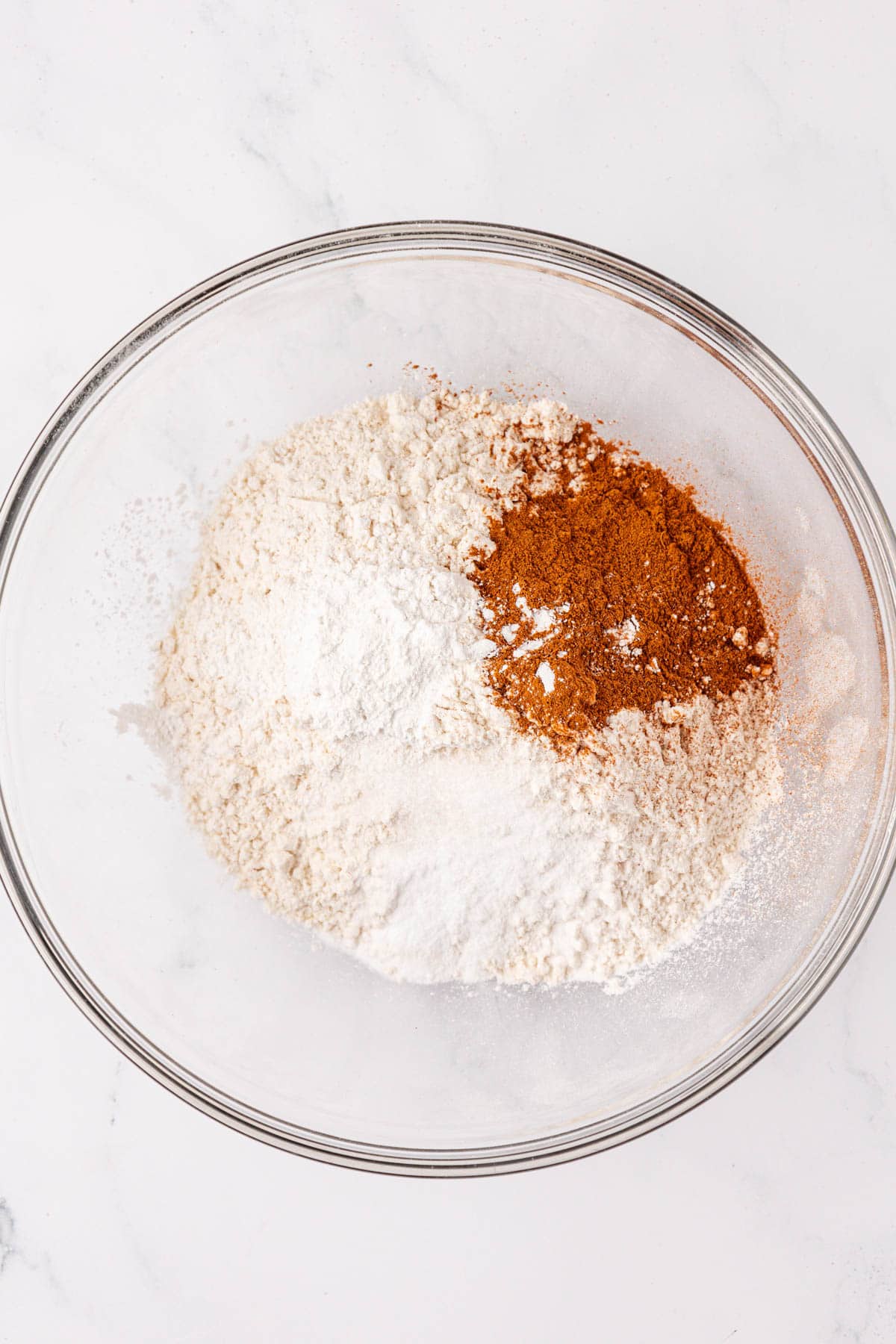 dry ingredient in a mixing bowl