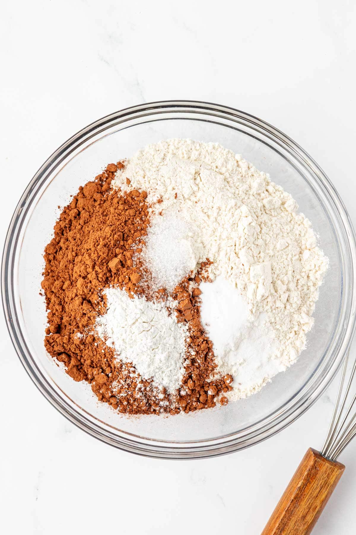 dry ingredients in a mixing bowl