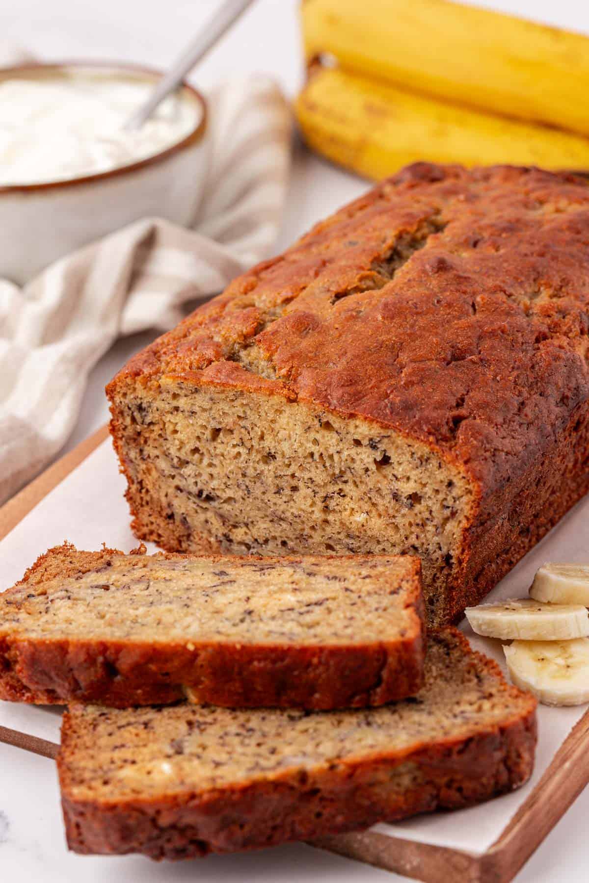 greek yogurt banana bread