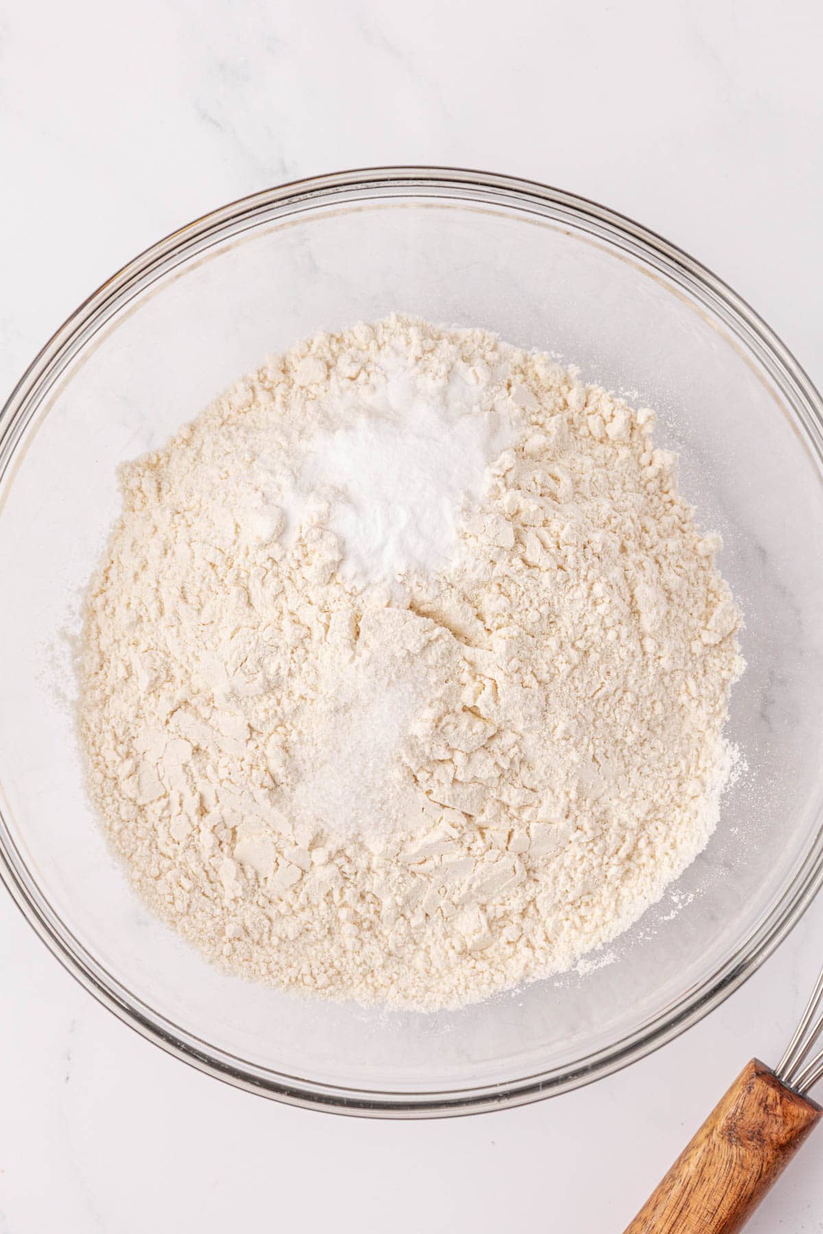 dry ingredients in a mixing bowl