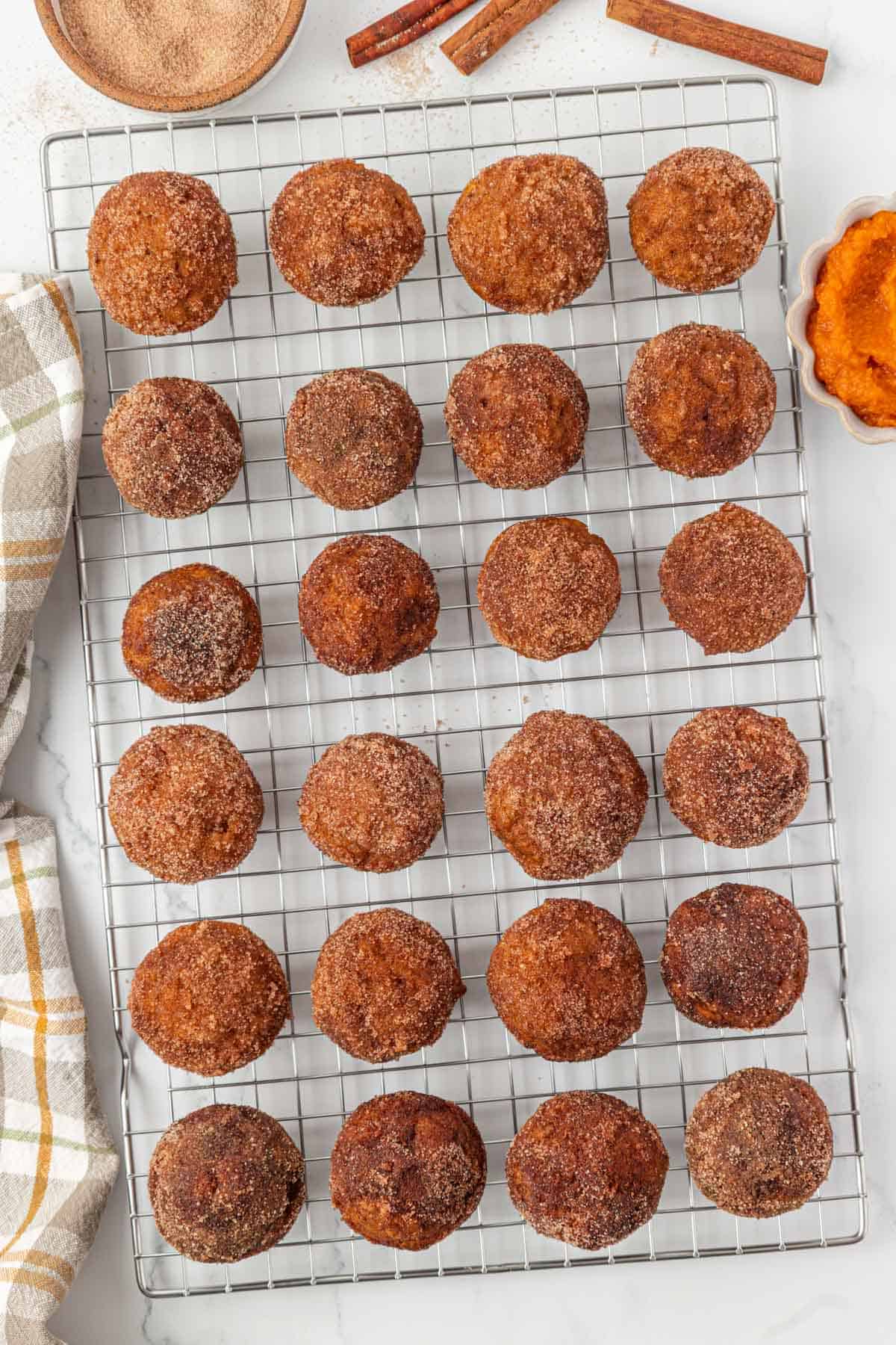 pumpkin donut mini muffins