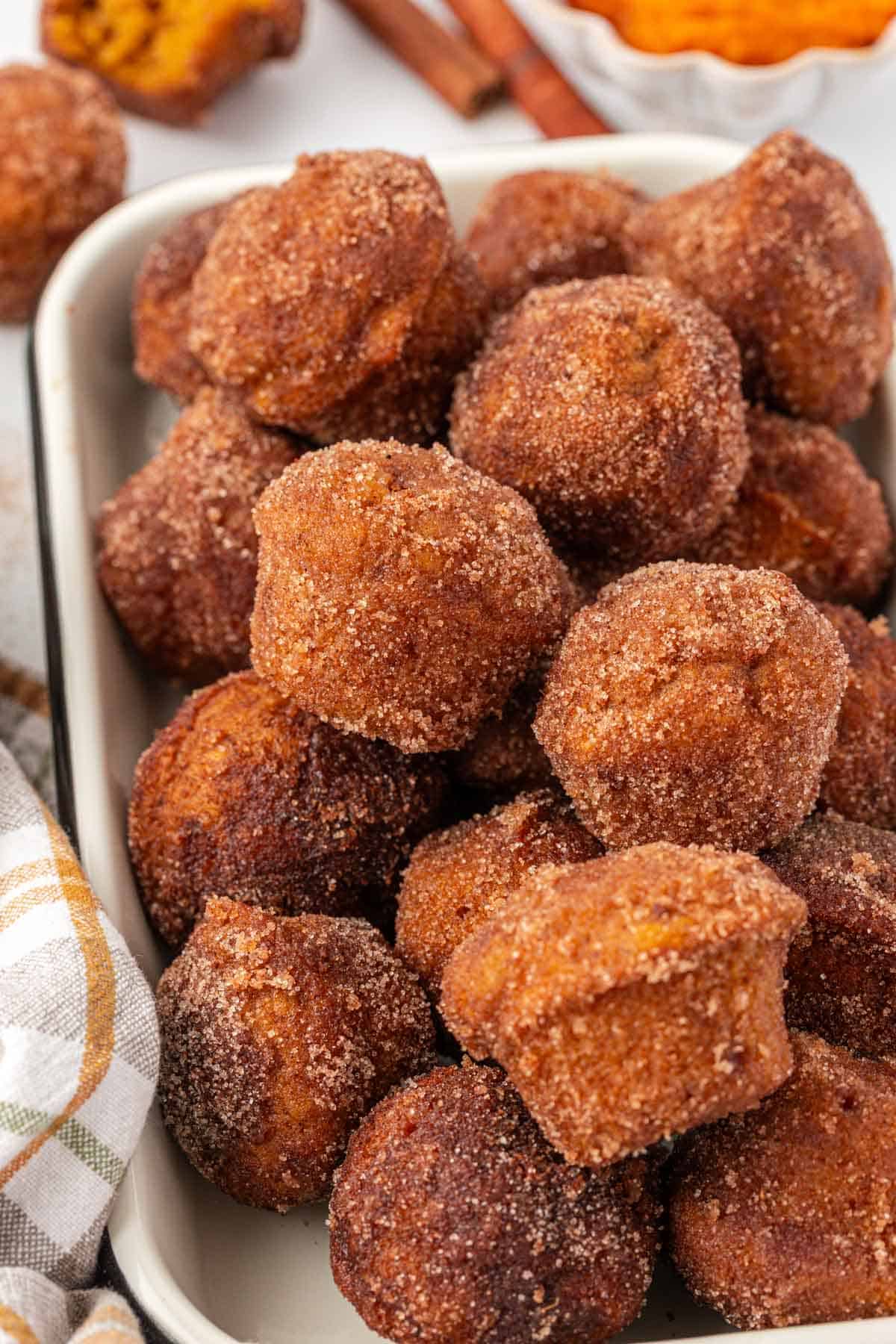 pumpkin donut mini muffins