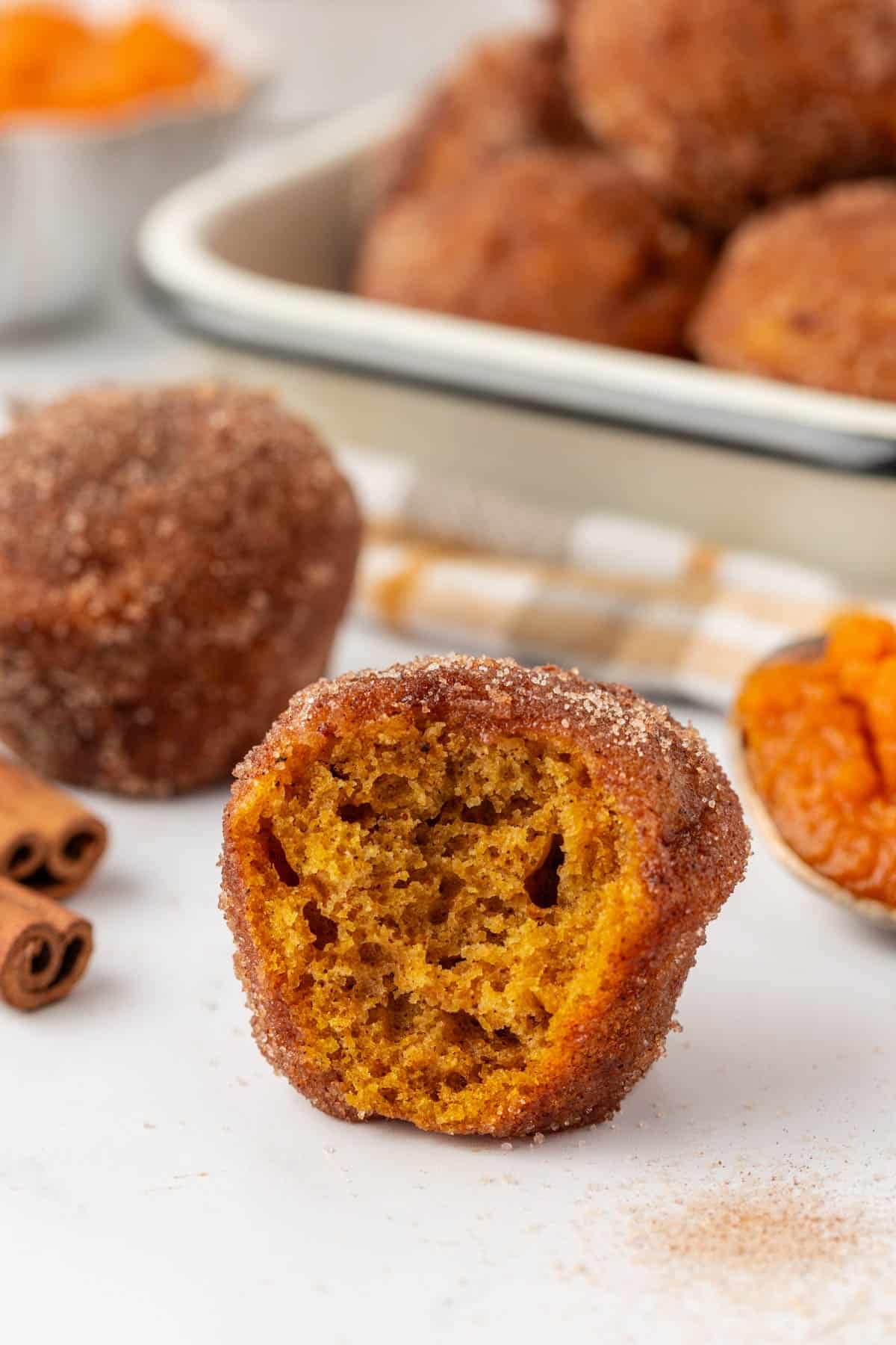 pumpkin donut mini muffins
