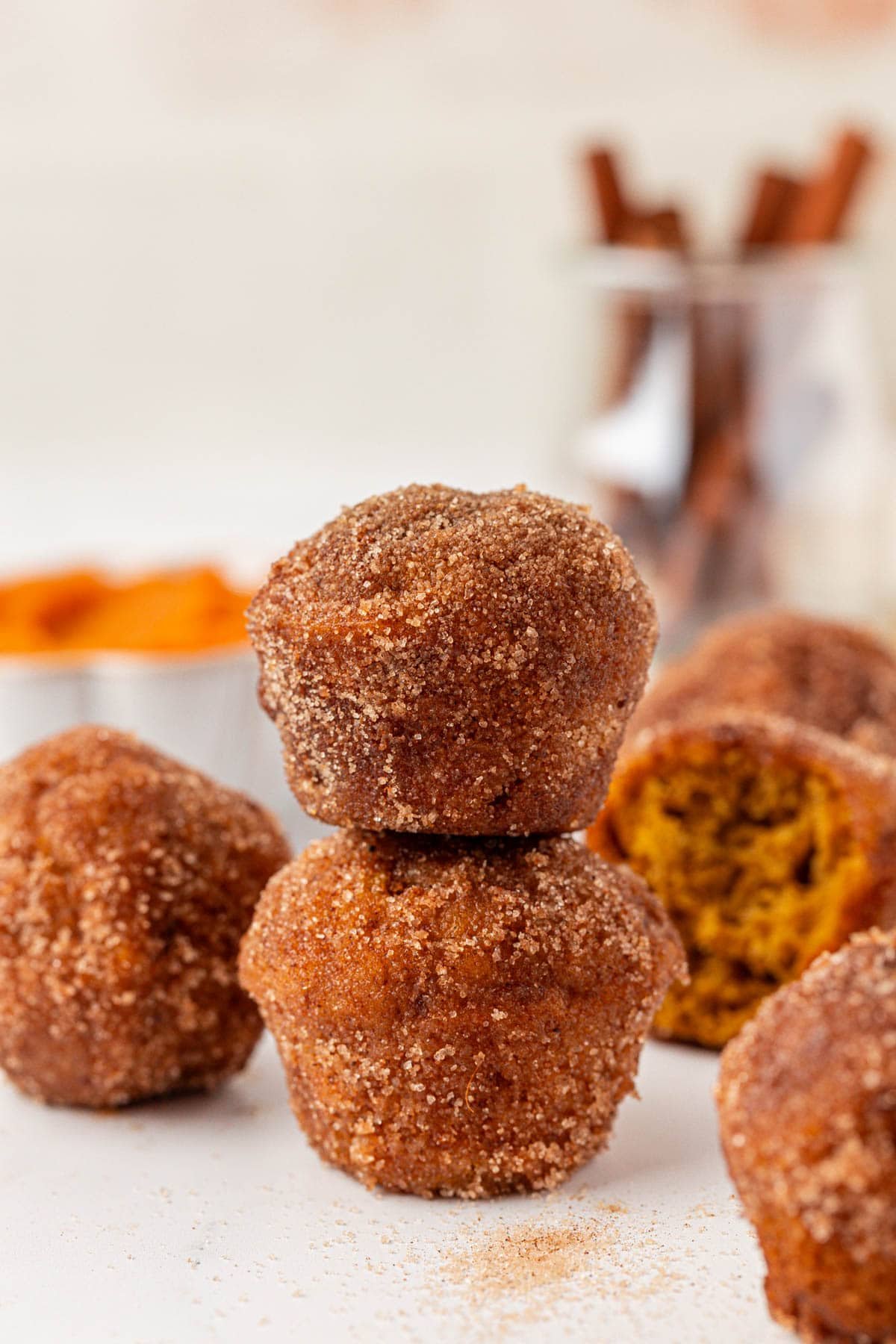 pumpkin donut mini muffins