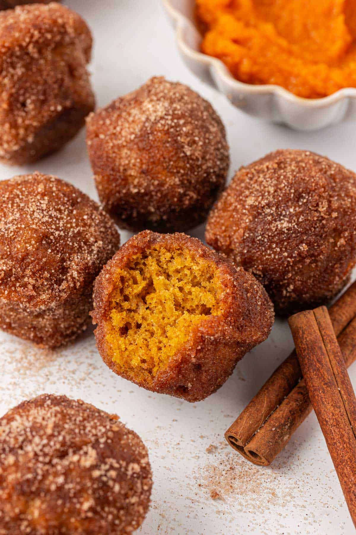 pumpkin donut mini muffins