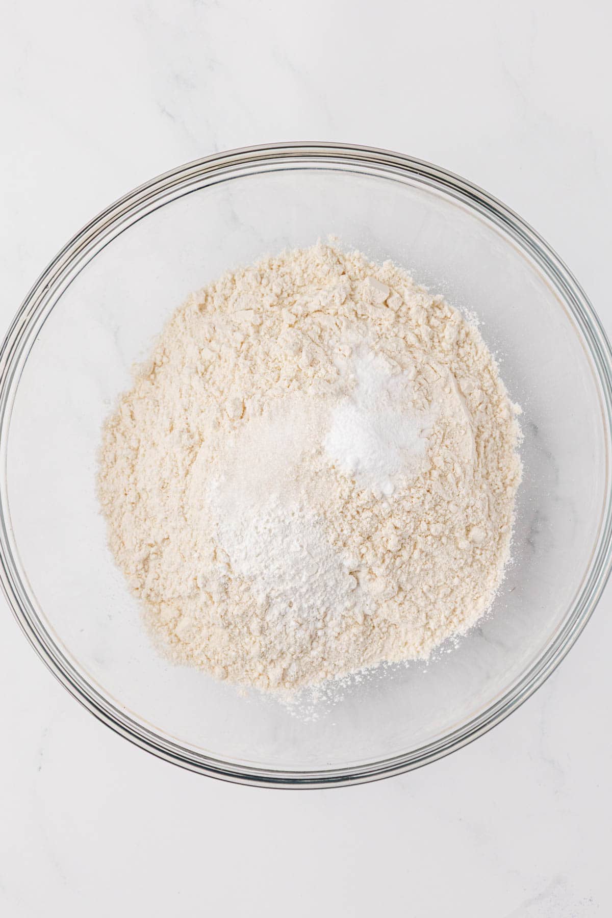 dry ingredients in a mixing bowl