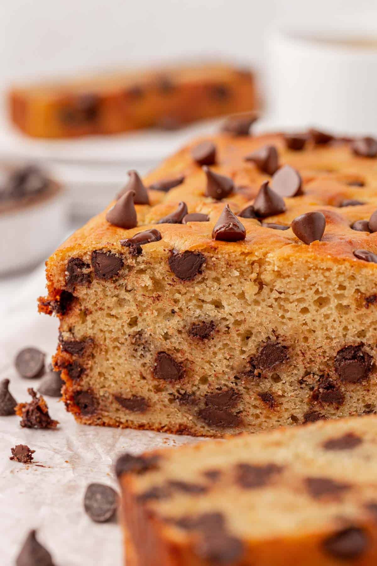 Greek yogurt chocolate chip bread