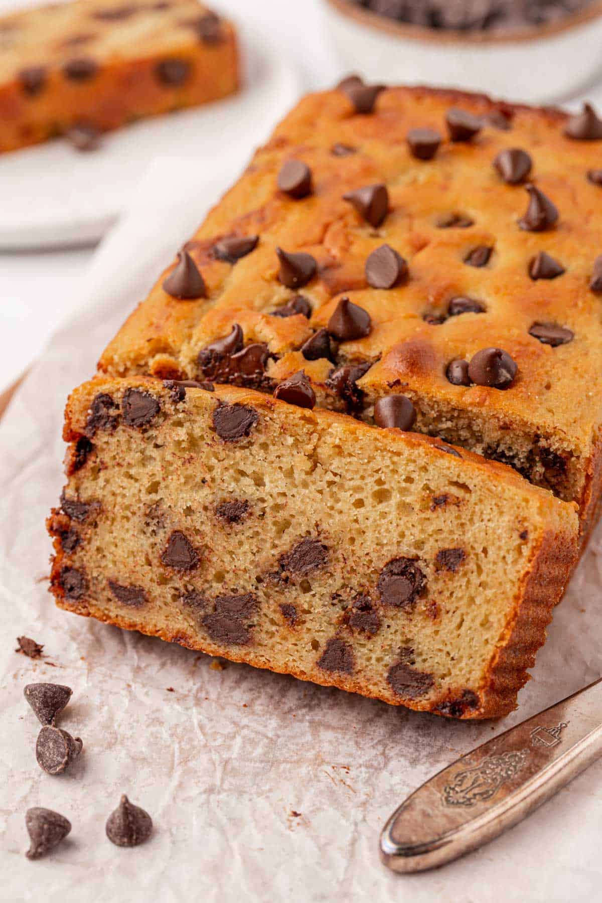 Greek yogurt chocolate chip bread