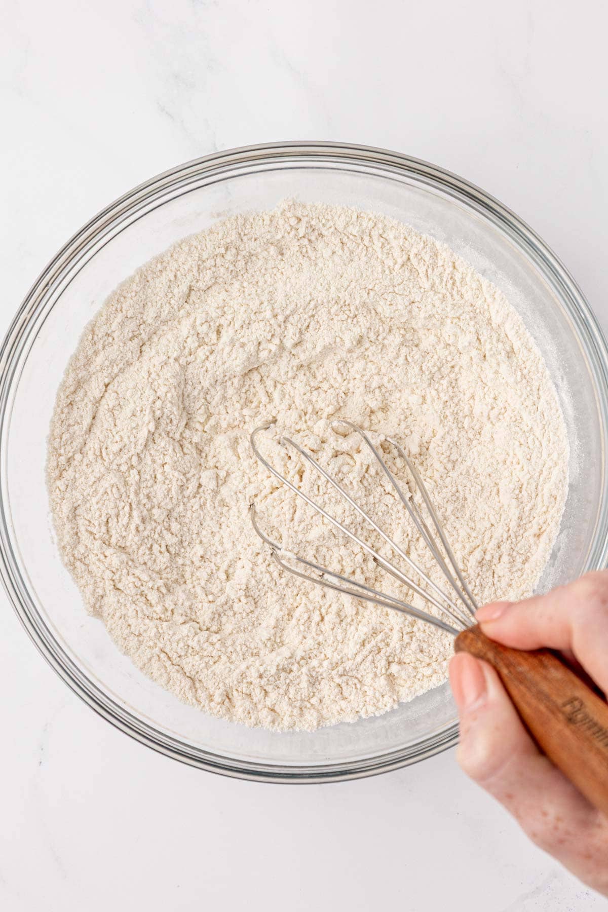 dry ingredients whisked together