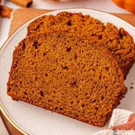 slice of pumpkin bread