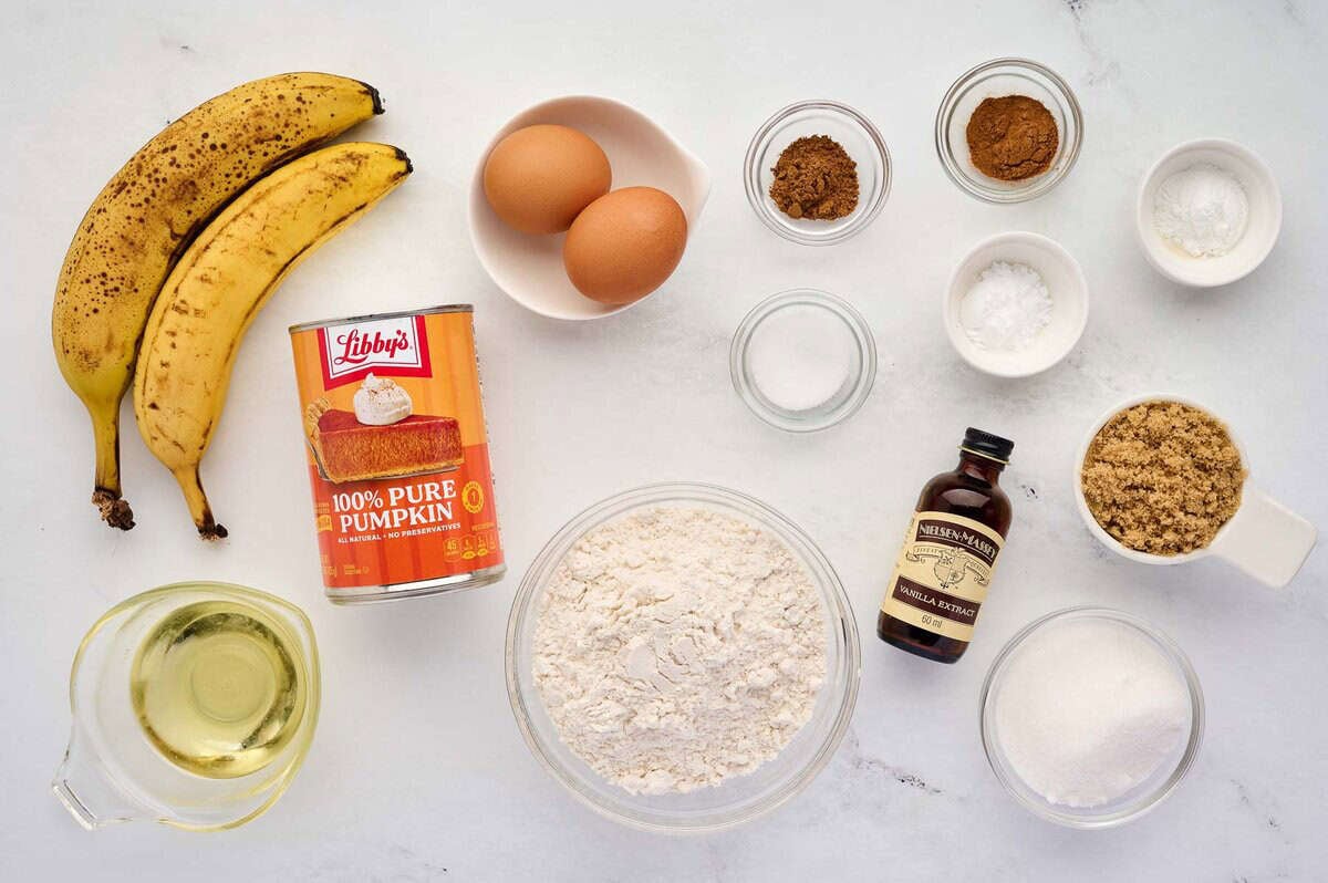 pumpkin banana bread ingredients