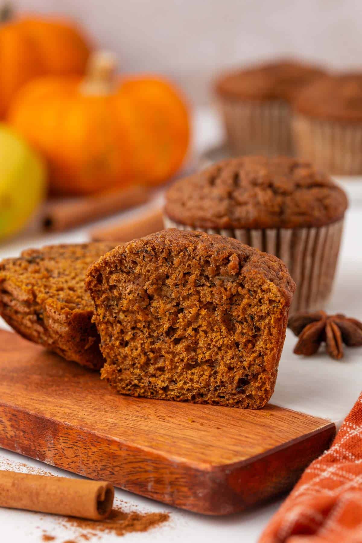 pumpkin banana muffins