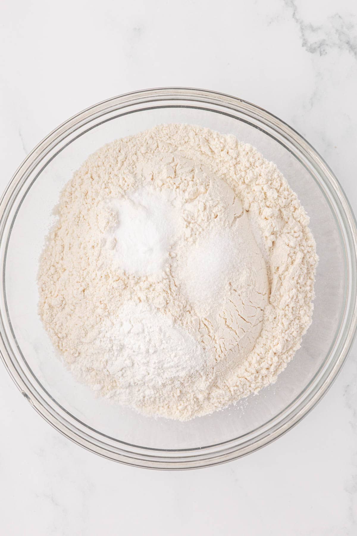 dry ingredients in a mixing bowl