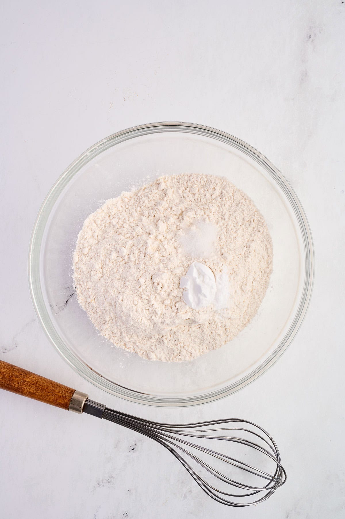 dry ingredients in a mixing bowl