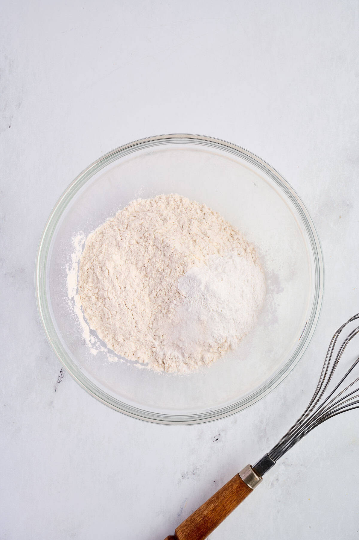 dry ingredients in a mixing bowl