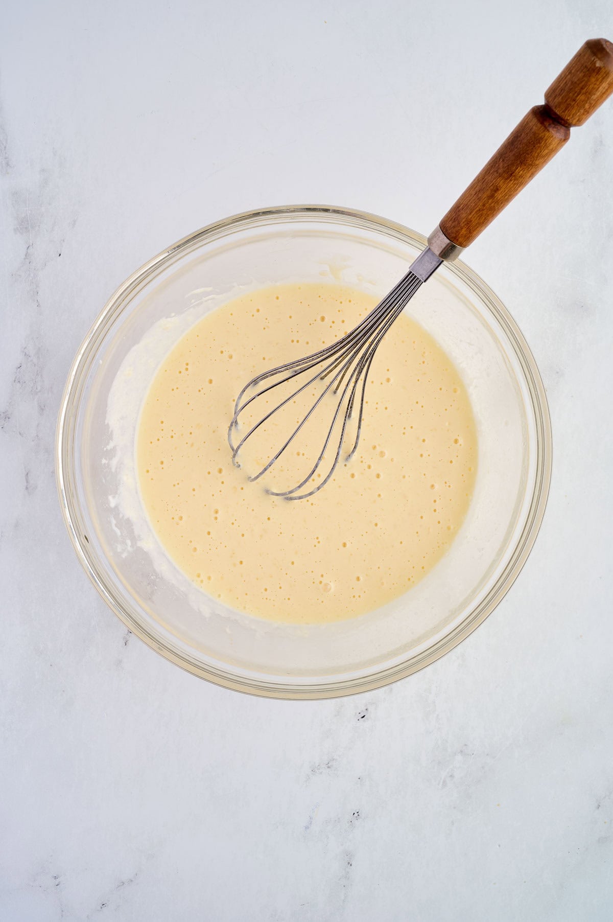 wet ingredients mixed together