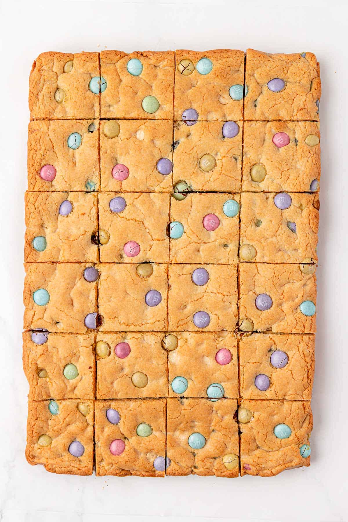 cookie bars cut into pieces