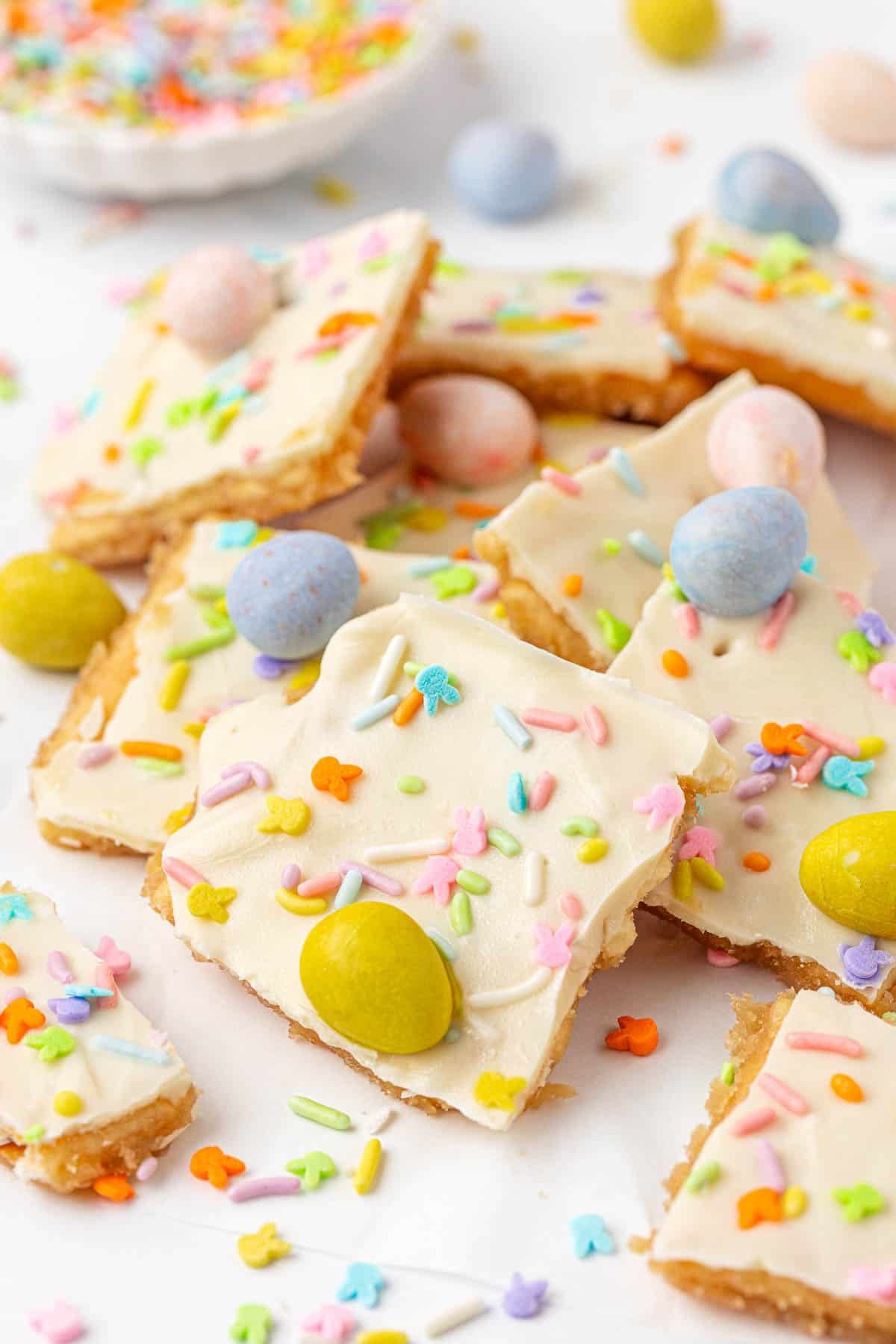 Easter crack saltine toffee