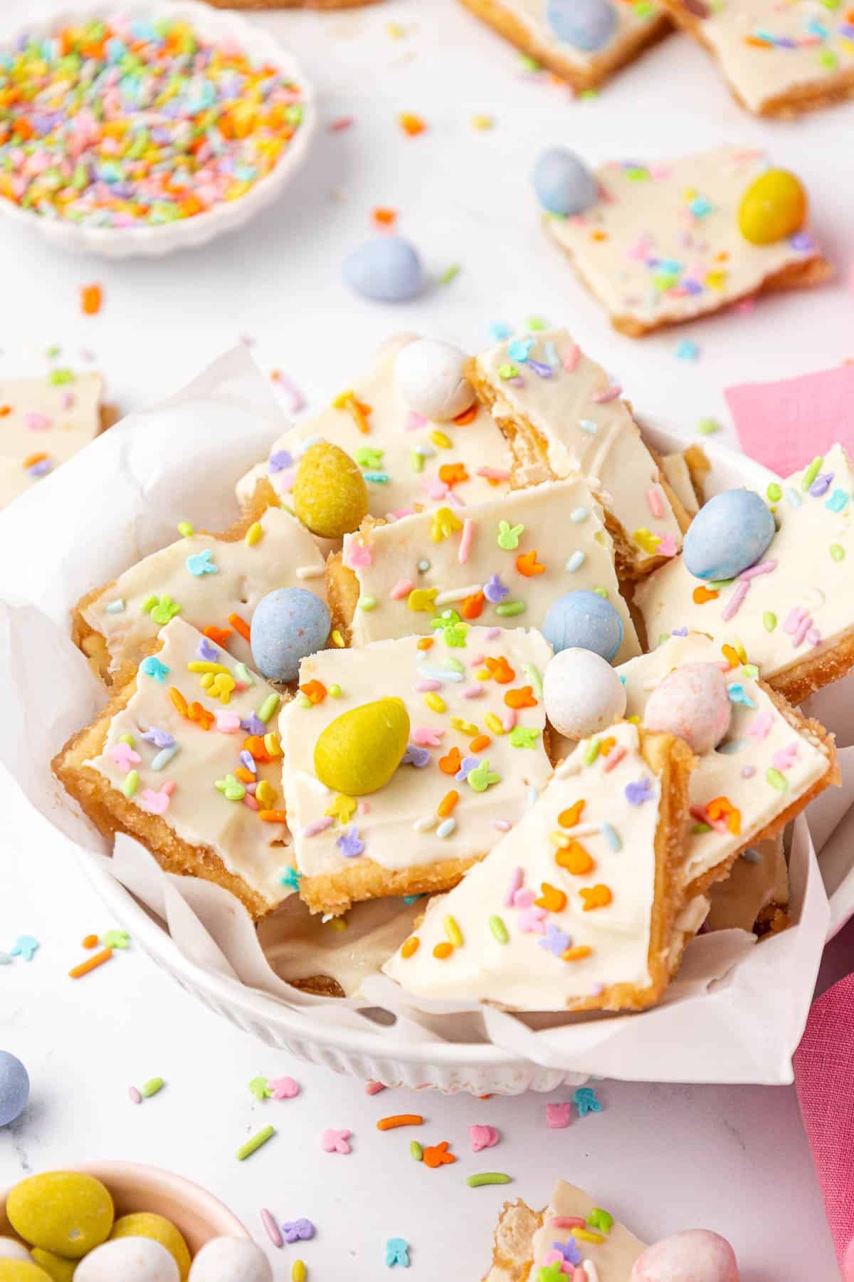 Easter crack saltine toffee