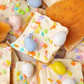 Easter crack saltine toffee
