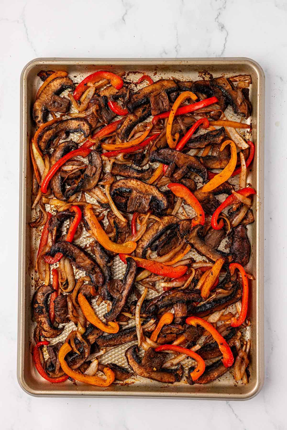 portobello mushroom fajita veggies