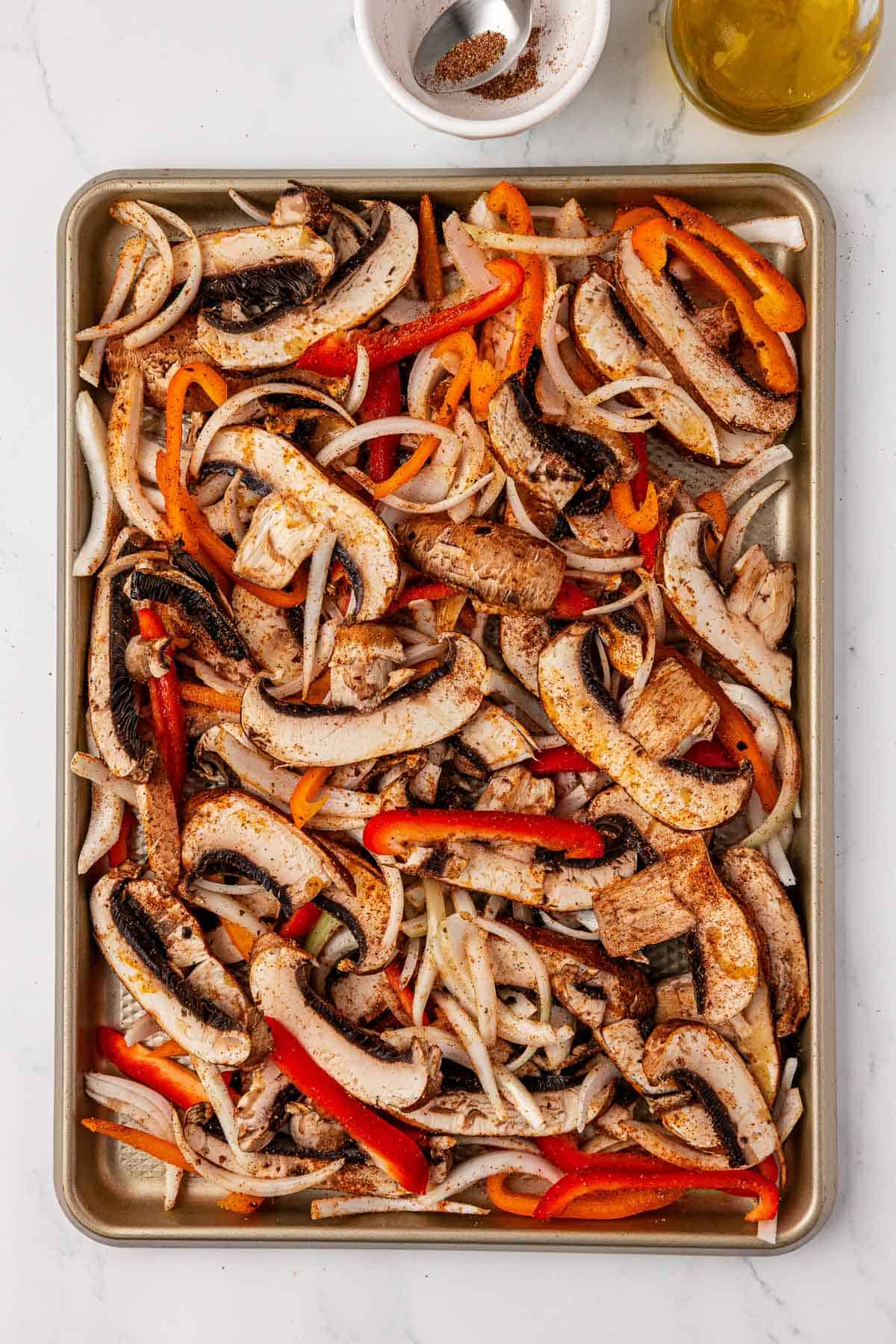 portobello mushroom fajita veggies