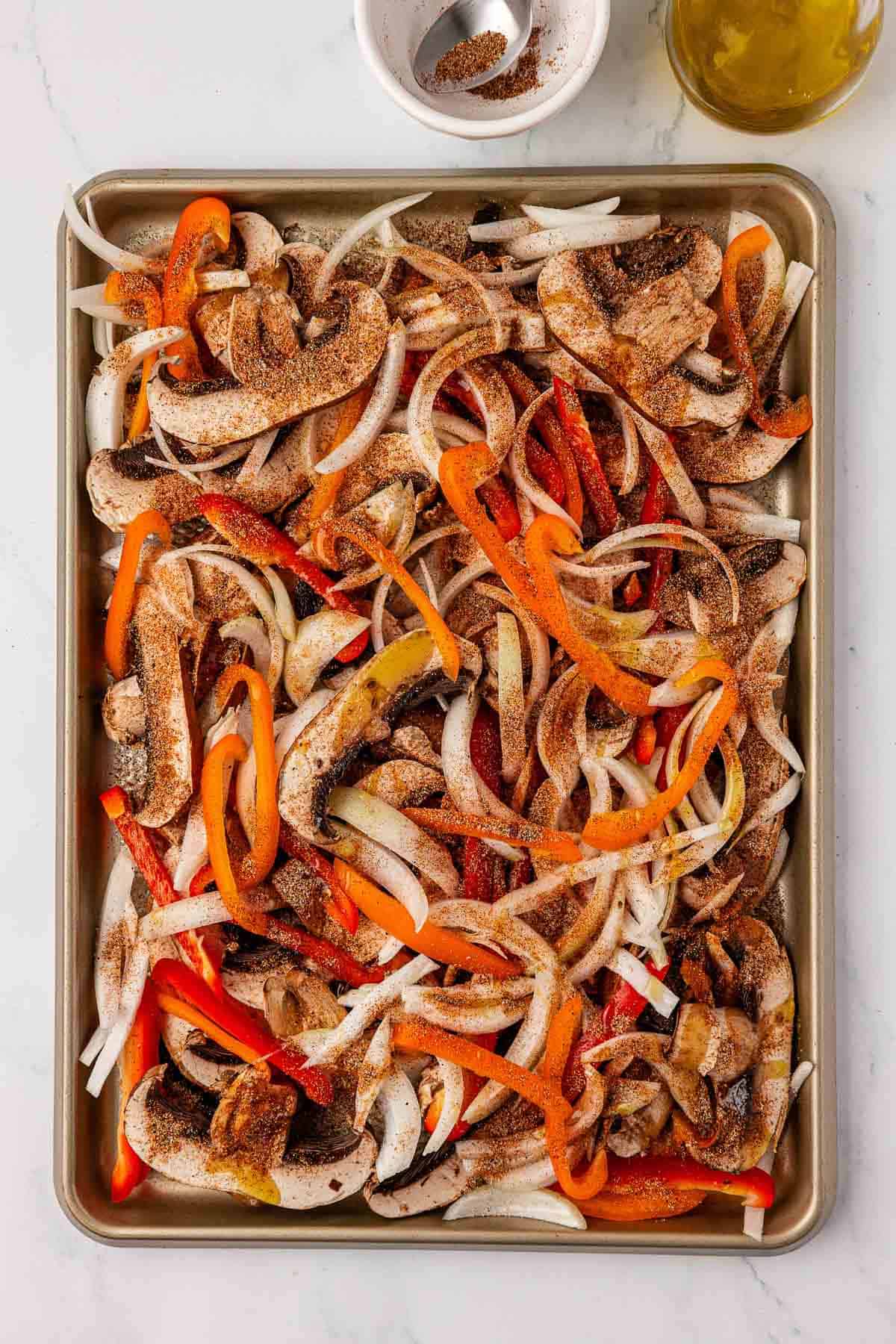 portobello mushroom fajita veggies