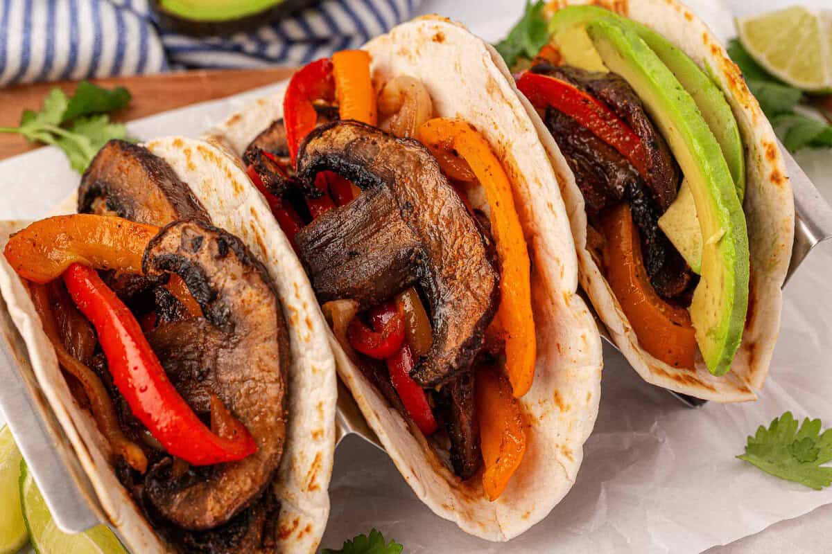 portobello mushroom fajitas