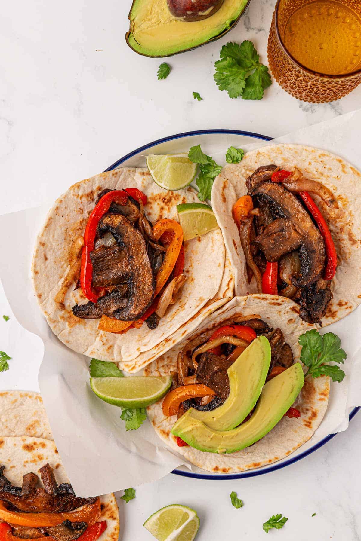portobello mushroom fajitas