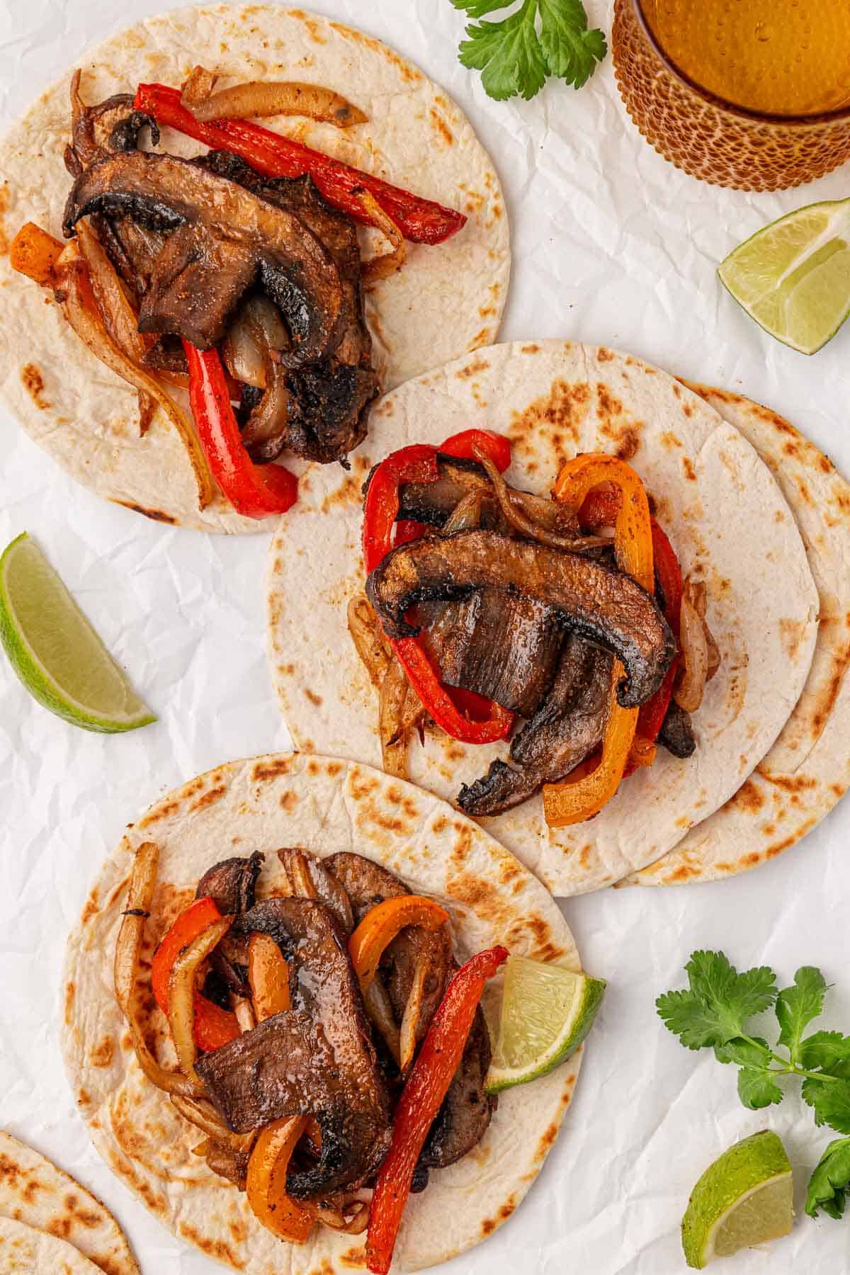 portobello mushroom fajitas