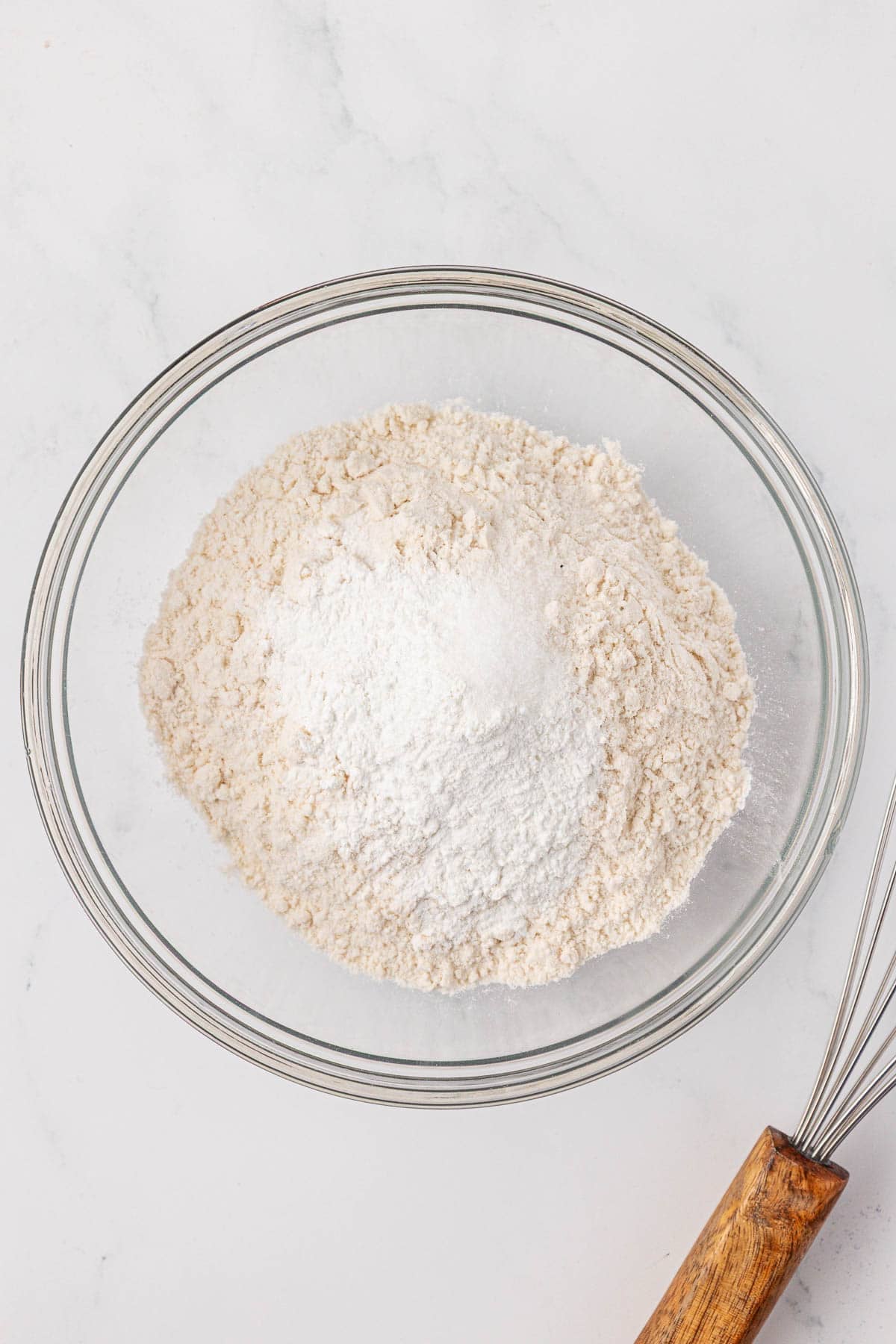 dry ingredients in a mixing bowl