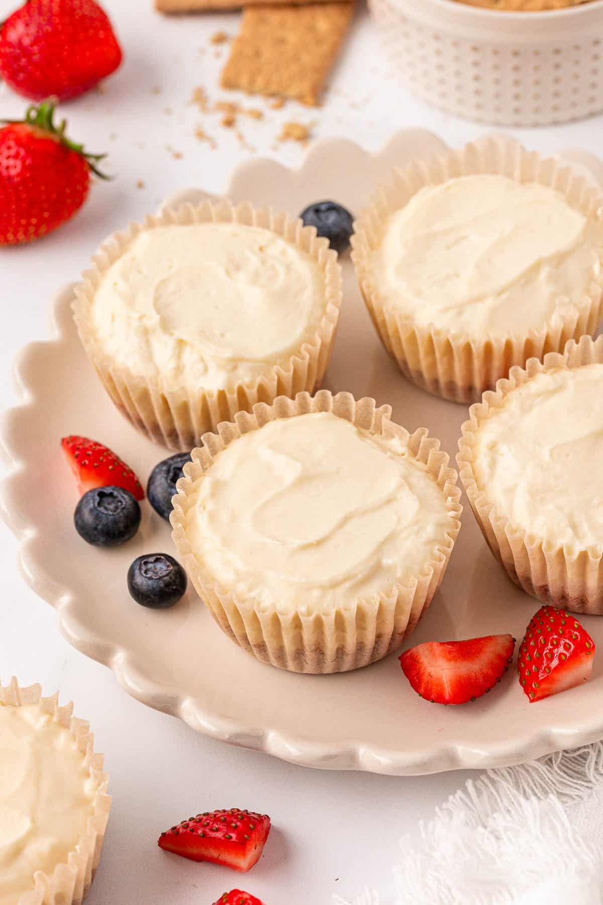 no bake mini cheesecakes