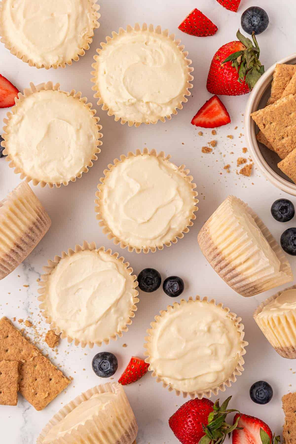 no bake mini cheesecakes