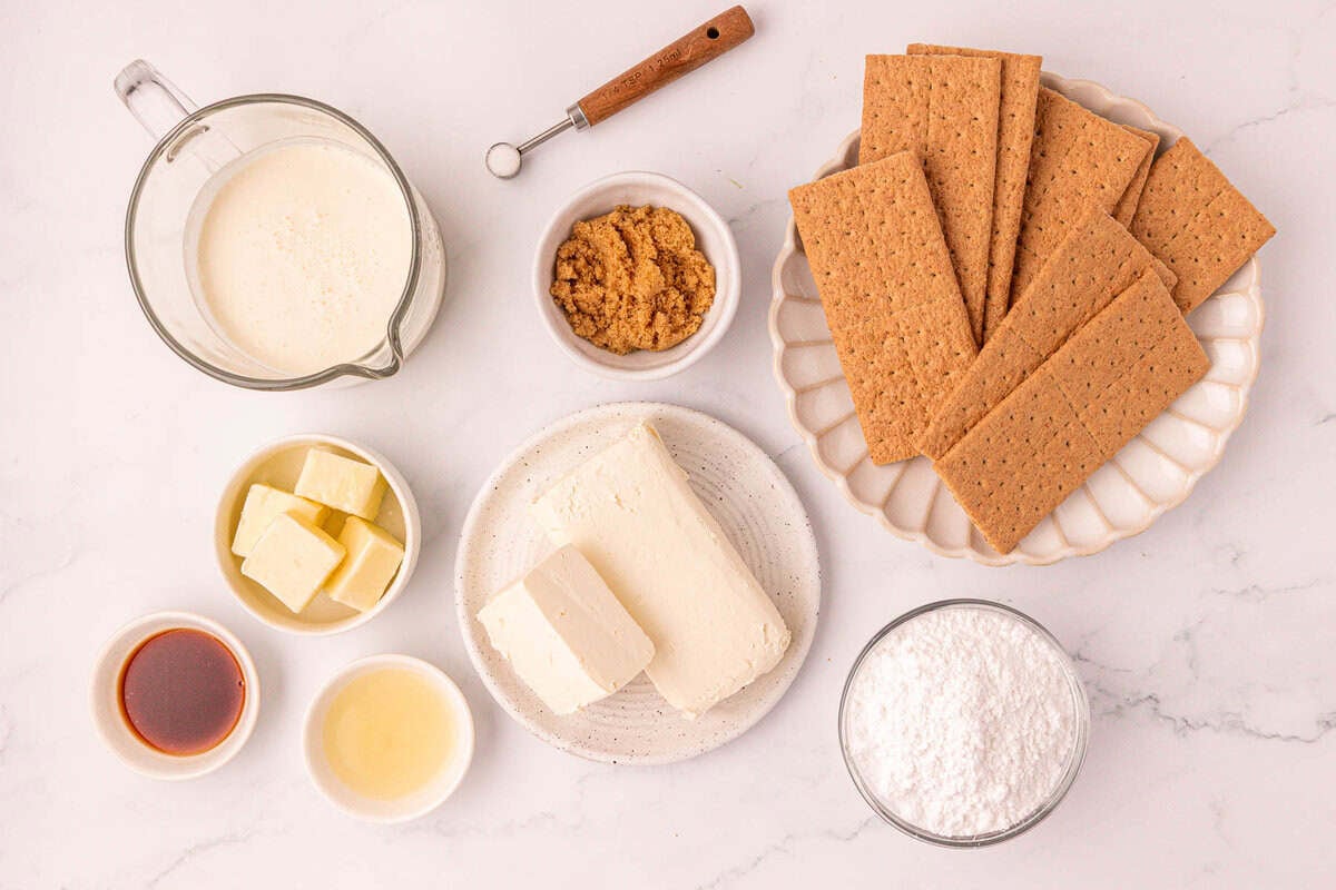 ingredients to make no bake mini cheesecake