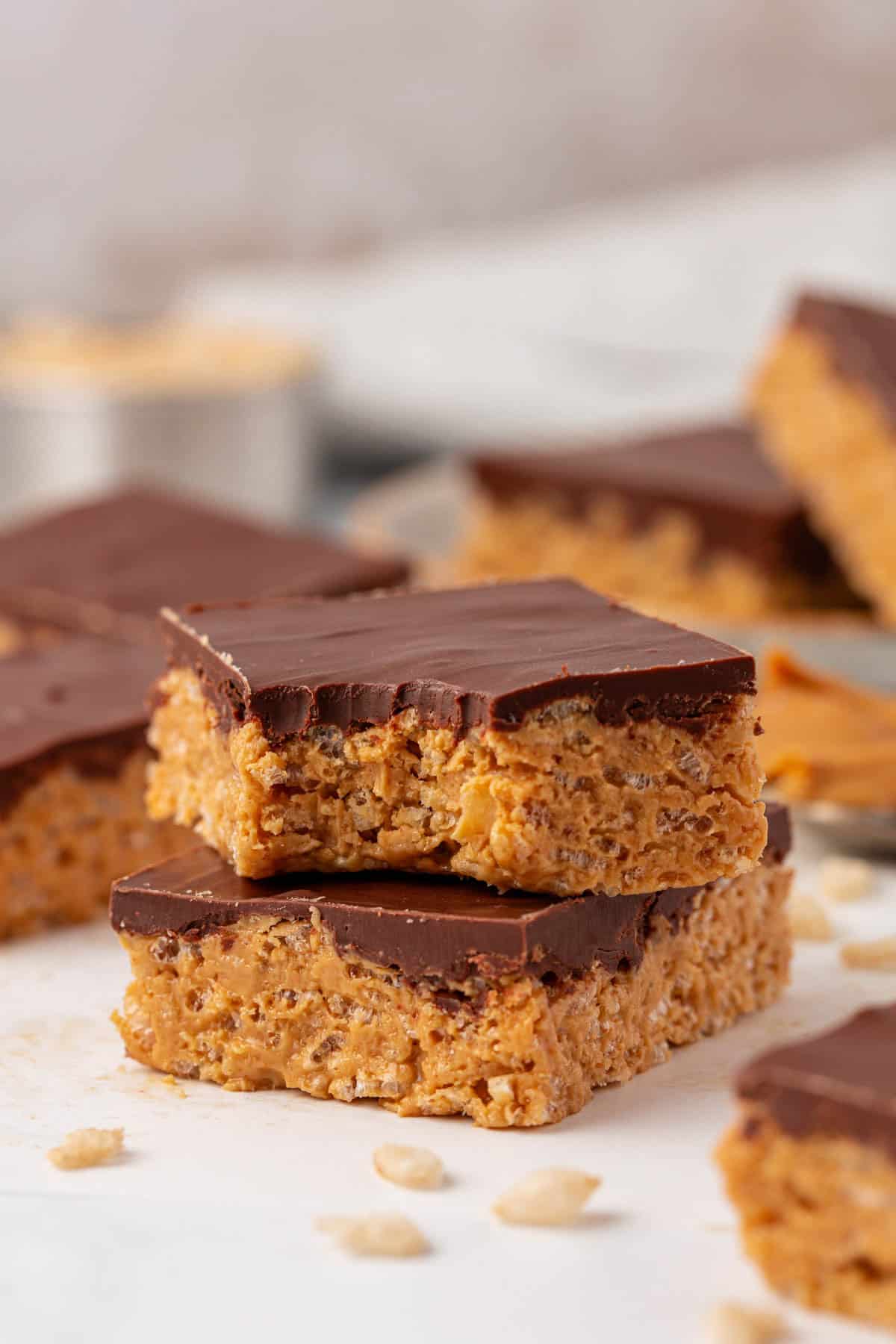 peanut butter rice krispie bars