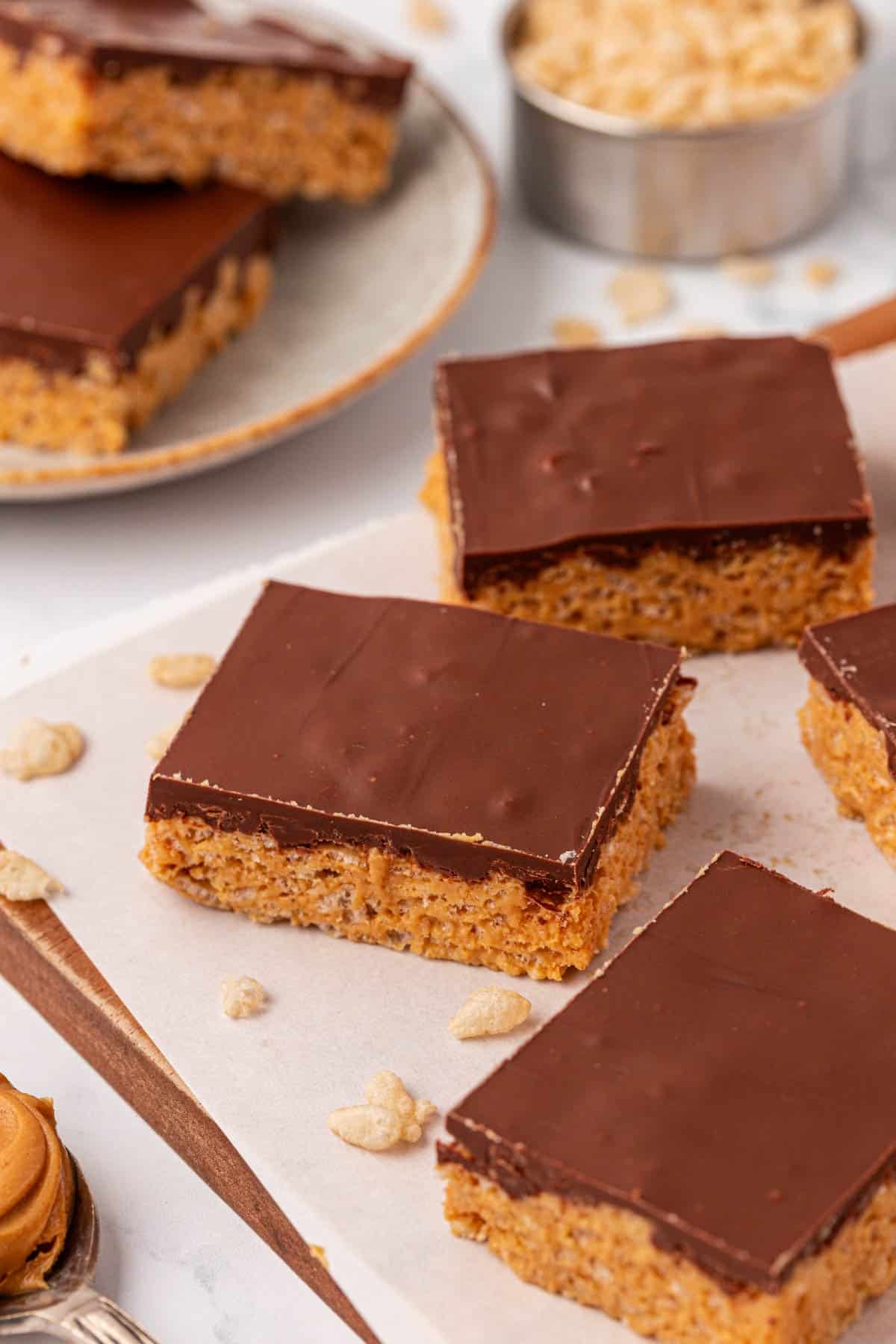 peanut butter rice krispie bars