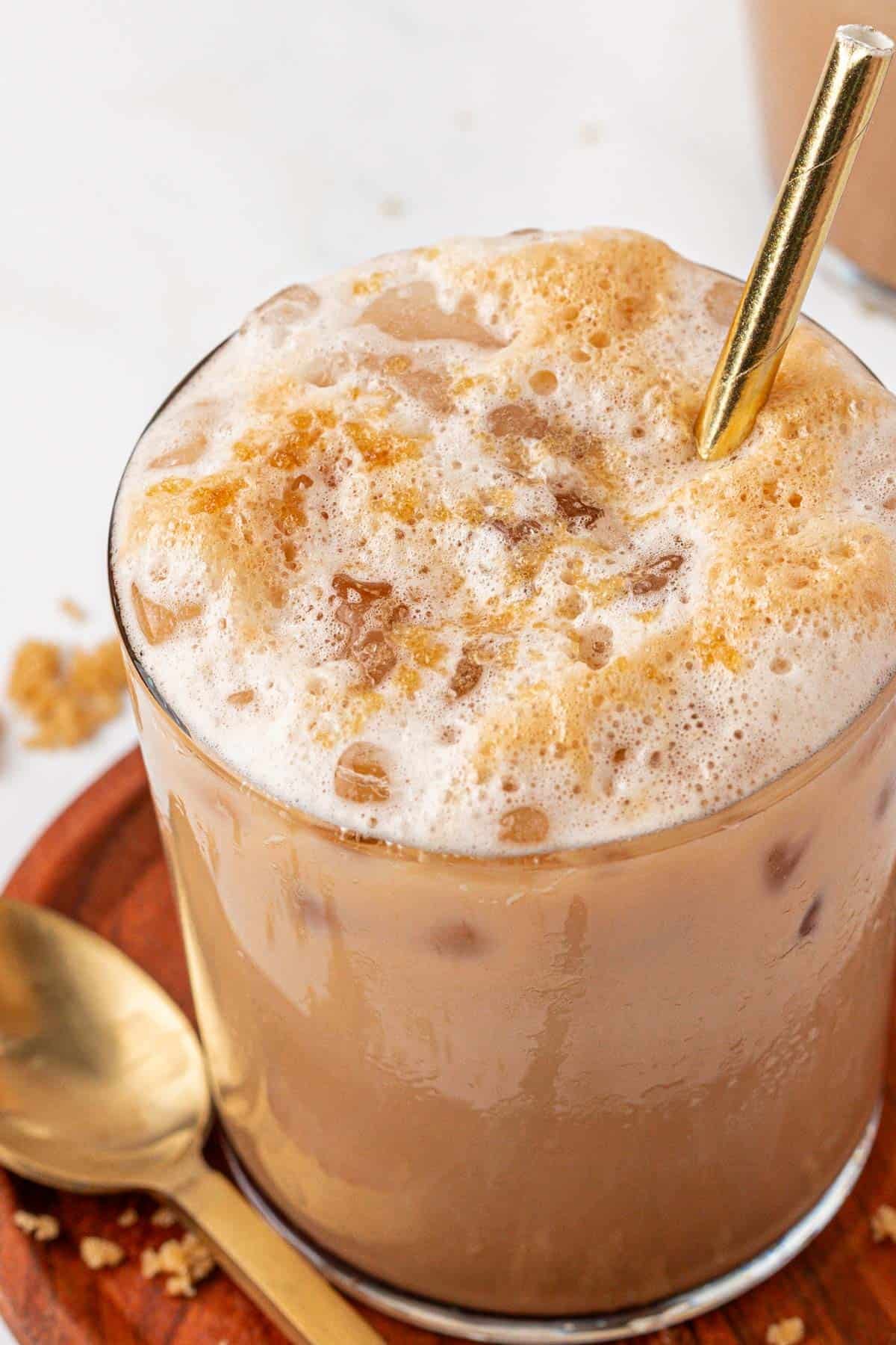 iced brown sugar latte