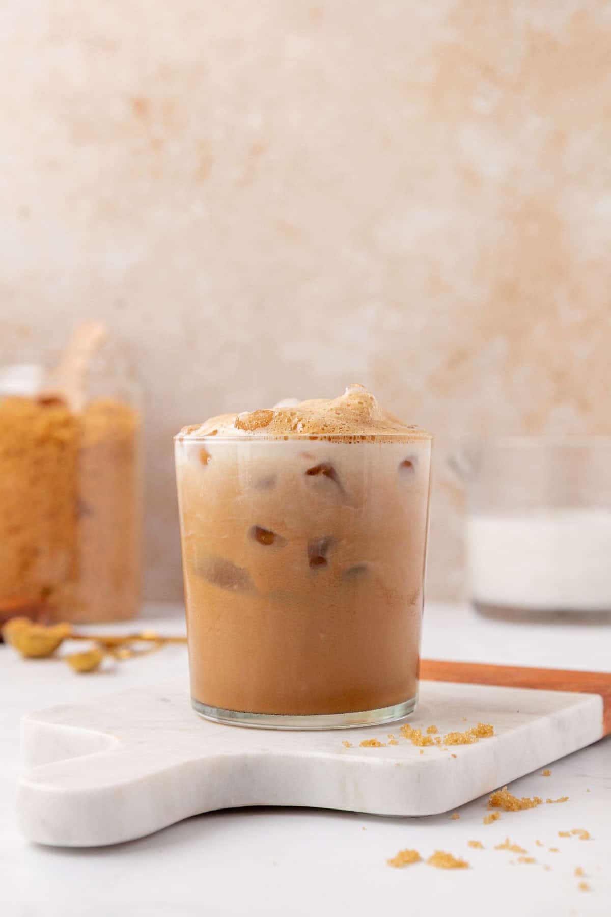 iced brown sugar latte