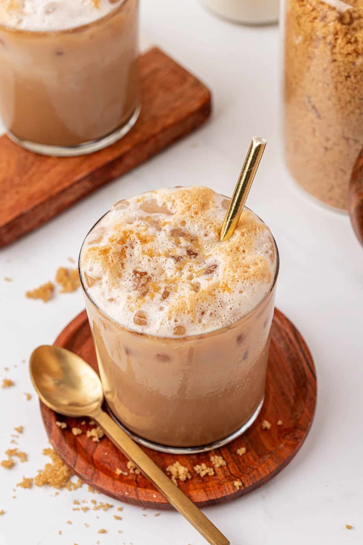 iced brown sugar latte