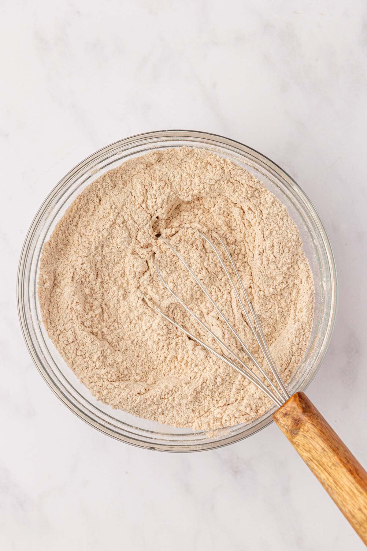 dry ingredients whisked together