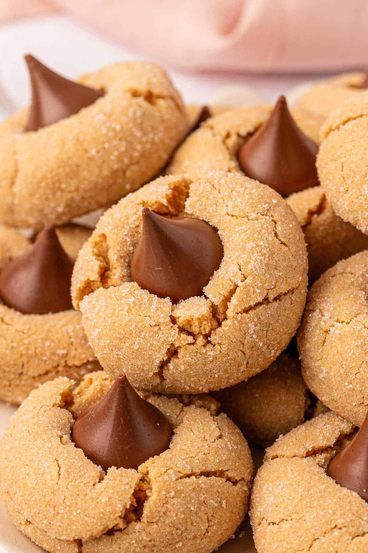 cake mix peanut butter blossoms